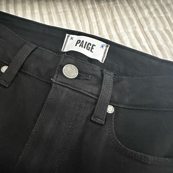 Paige High Waisted Margot Ankle Women's Deep Black Jeans - Picture 2 of 11